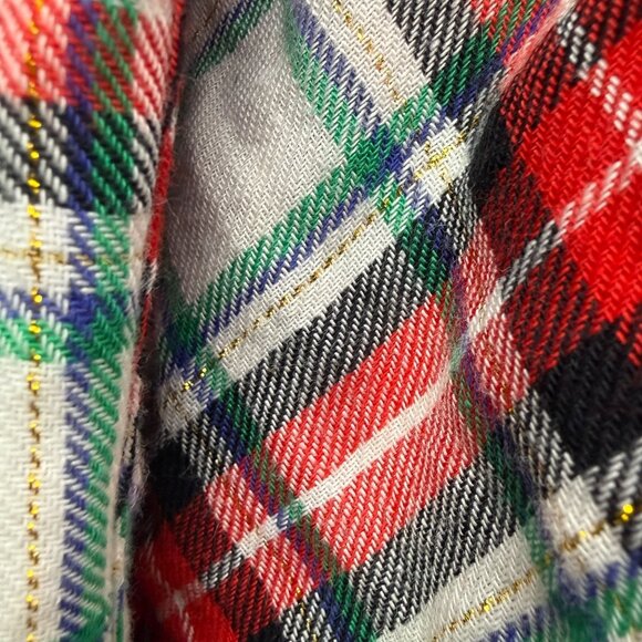 Cat & Jack Toddler Girls 5T Holiday Red Plaid Dress Ruffle Long Sleeve Christmas - Picture 6 of 7